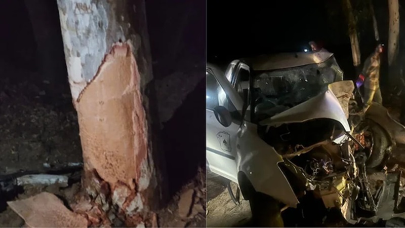 Rajasthan News: श्रीगंगानगर में भीषण सड़क हादसा, पेड़ से टकराई कार, चार युवकों की मौत, दो गंभीर घायल