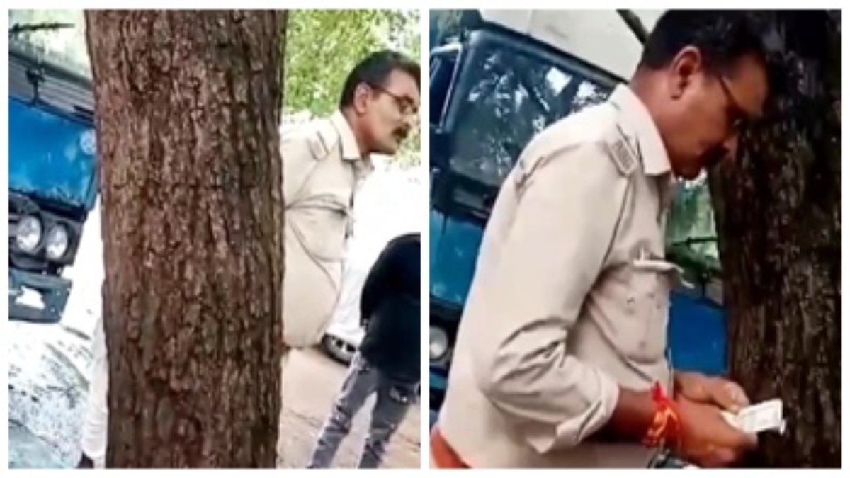 पुलिसकर्मी ने किया अभद्र भाषा का इस्तेमाल, Video में नकदी लेता दिखा SI, एसपी ने किया निलंबित 