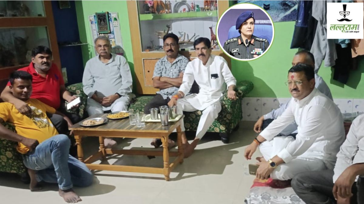 मंत्री शाह के विवादित बयान के बाद डैमेज कंट्रोल में जुटी भाजपा: कर्नल सोफिया कुरैशी के घर पहुंचे बीजेपी नेता, बताया देश की बेटी 
