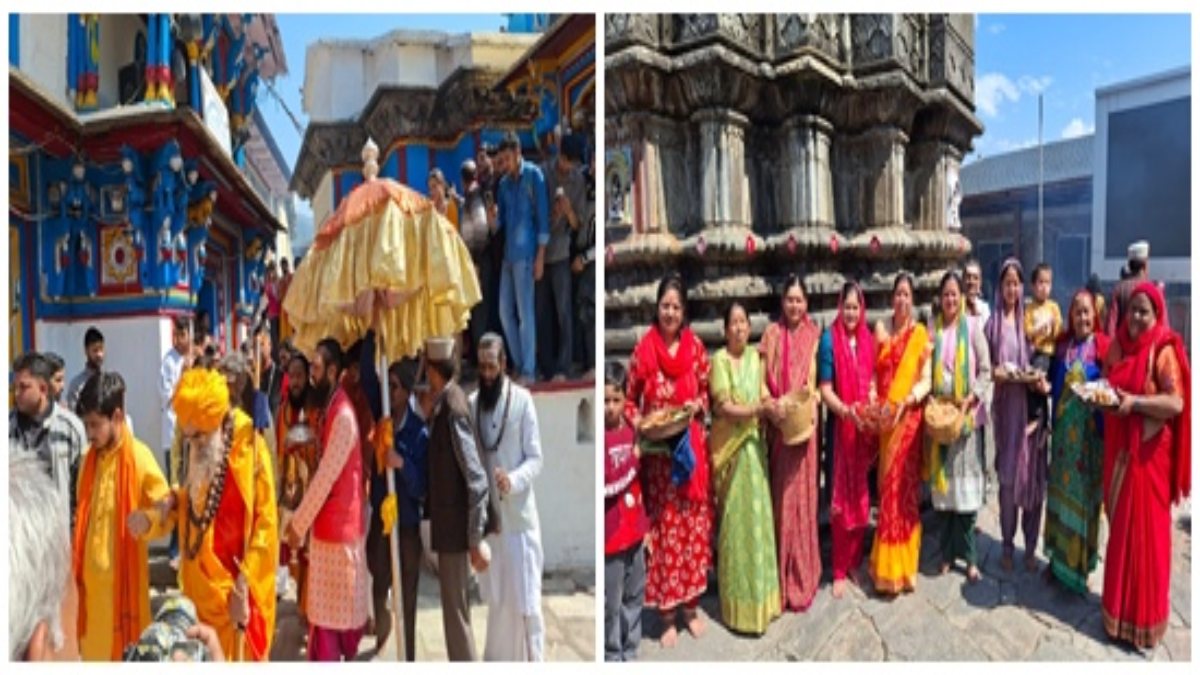 भगवान मदमहेश्वर के कपाट खुलने की प्रक्रिया ओंकारेश्वर मंदिर से शुरू, श्रद्धालुओं ने नए अनाज का भोग अर्पित कर की विश्व शान्ति व सुख एवं समृद्धि की कामना 