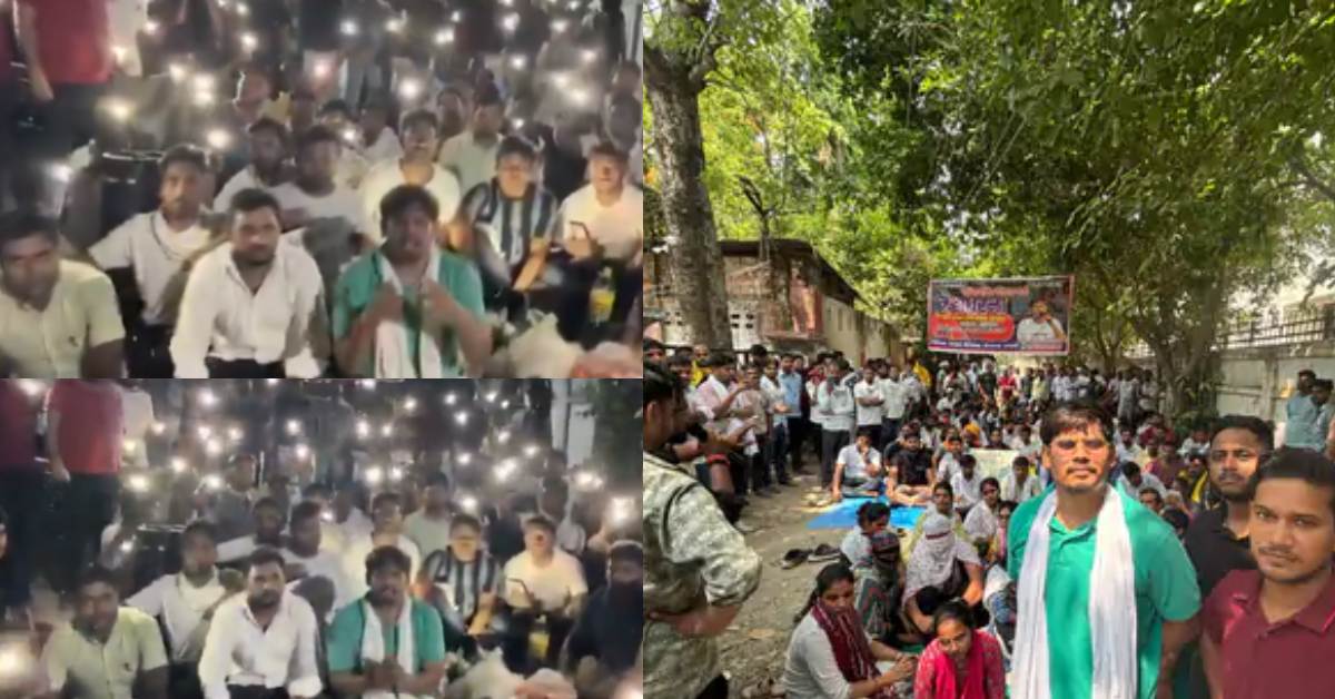 धरने पर बैठे डीएलएड अभ्यर्थी : भर्ती विज्ञापन जारी करने की कर रहे मांग, कहा- अब आश्वासन नहीं नौकरी चाहिए