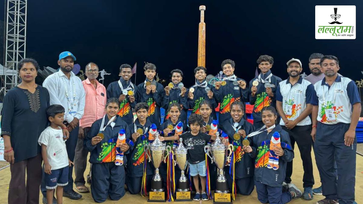 Khelo India Beach Games 2025: छत्तीसगढ़ की मलखंब टीम ने खेलो इंडिया बीच गेम्स में फिर गाड़े झंडे, महिला और पुरुष दोनों टीमों ने जीता स्वर्ण पदक