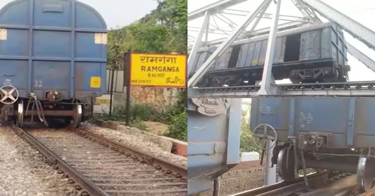 मुरादाबाद में रेल हादसा! ट्रेन के हुए दो हिस्से, रामगंगानदी के पुल पर हुआ हादसा