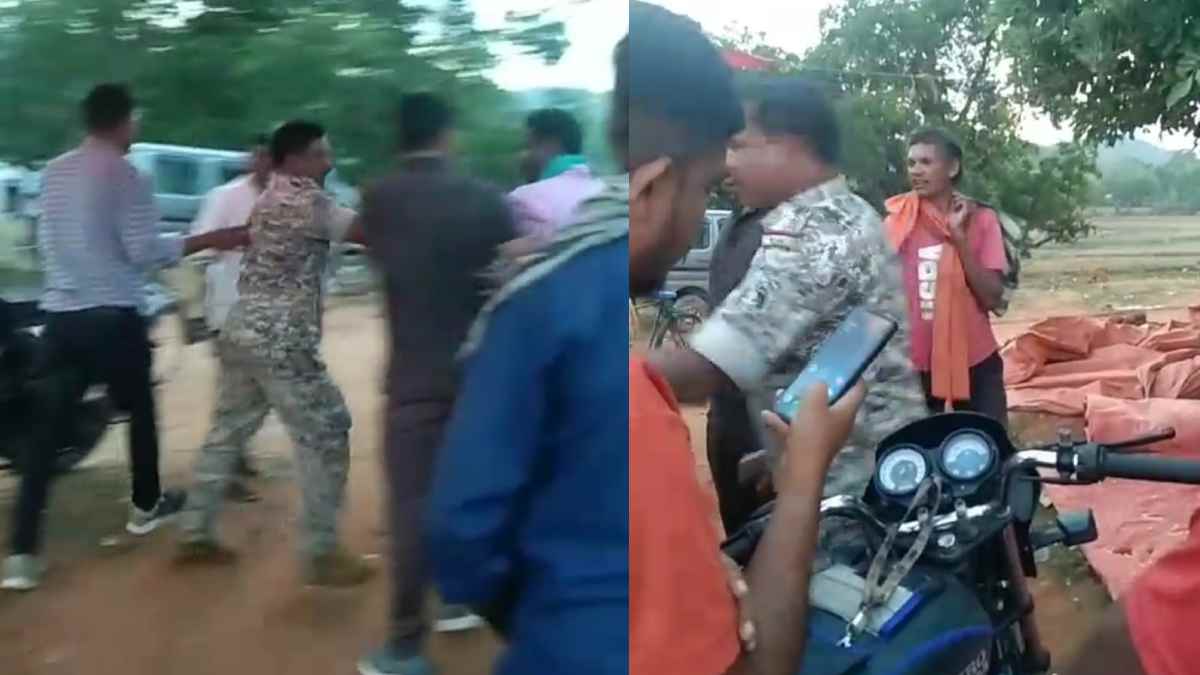 पुलिस की गुंडागर्दी VIDEO : बीच बाजार में आदिवासी को पटक-पटक कर लात घुसों से पीटा, SP ने ASI को किया लाइन अटैच
