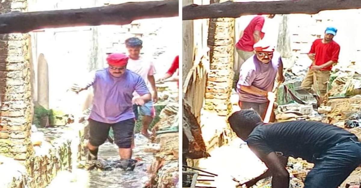 सब सेट है गुरू! यहां नालों की नहीं बजट की होती है सफाई, खुद नाले में उतरकर पार्षद ने खोल दी पोल