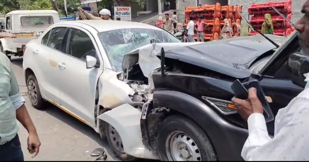 मौत से आमना-सामनाः 2 कारों को बीच जोरदार भिड़ंत, वाहनों के उड़े परखच्चे, इस हाल में मिले 10 लोग…