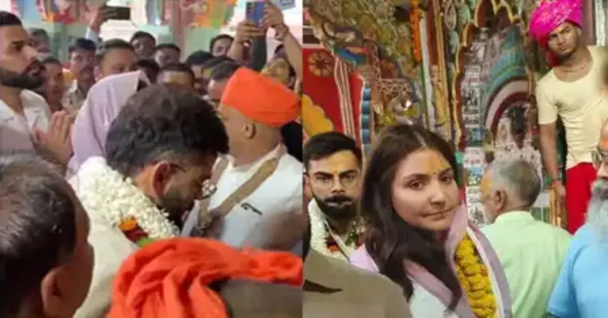अयोध्या पहुंचे विराट और अनुष्का, रामलला और हनुमान जी के किए दर्शन