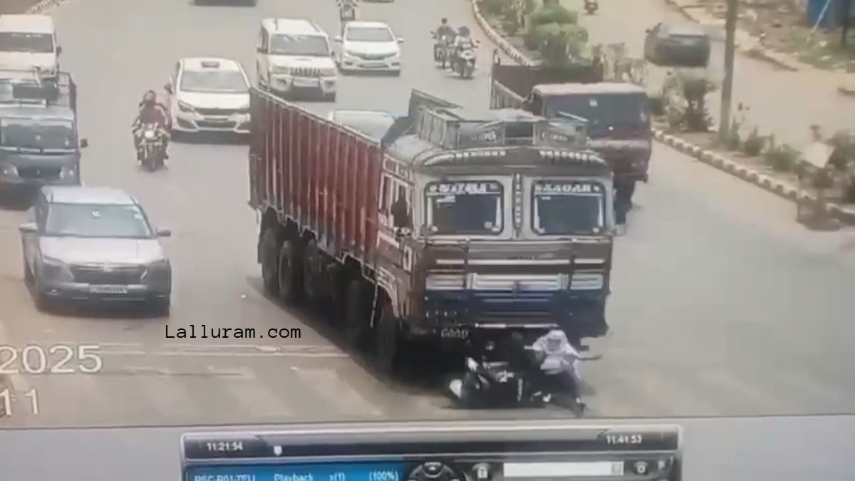 राजधानी में हुए दर्दनाक सड़क हादसे का CCTV फुटेज आया सामने, देखें Video…