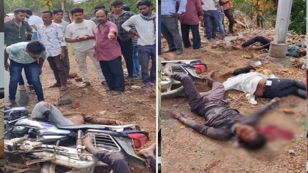 बिजली खंभे से टकराई तेज रफ्तार बाइक, चार युवकों की मौत, गांव में पसरा मातम