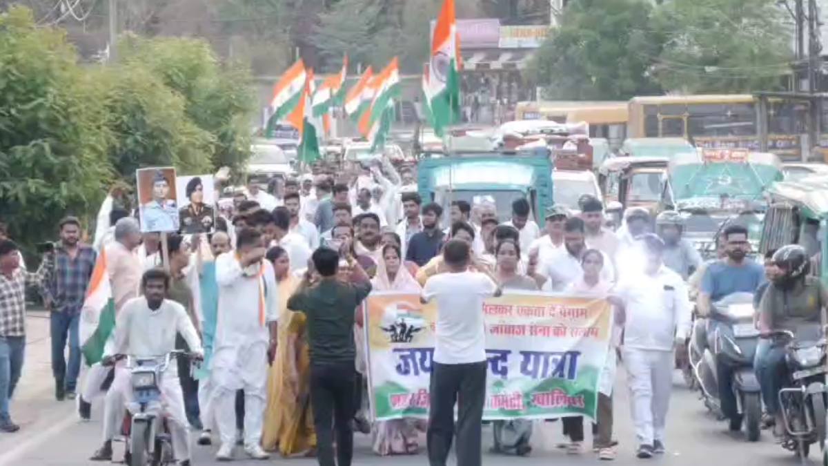 ग्वालियर में सेना के सम्मान में ‘जय हिंद’ यात्रा: विधायक ने कहा-  कांग्रेस हमेशा से भारतीय सेना का करती रही है सम्मान