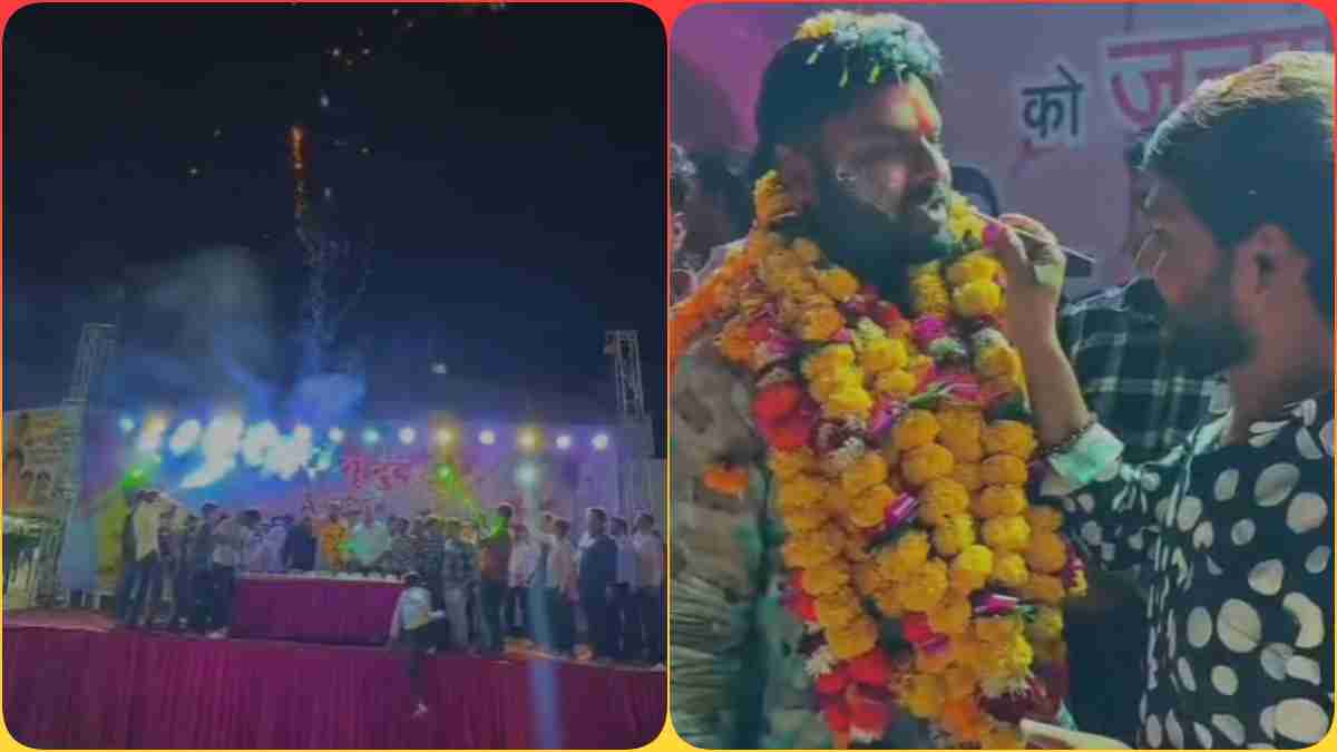 दबंग का जन्मदिन मनाने बीच सड़क लगा दिया टेंट, थाने से 100 मीटर की दूरी पर जश्न में की फायरिंग, Video Viral होते ही जागी पुलिस