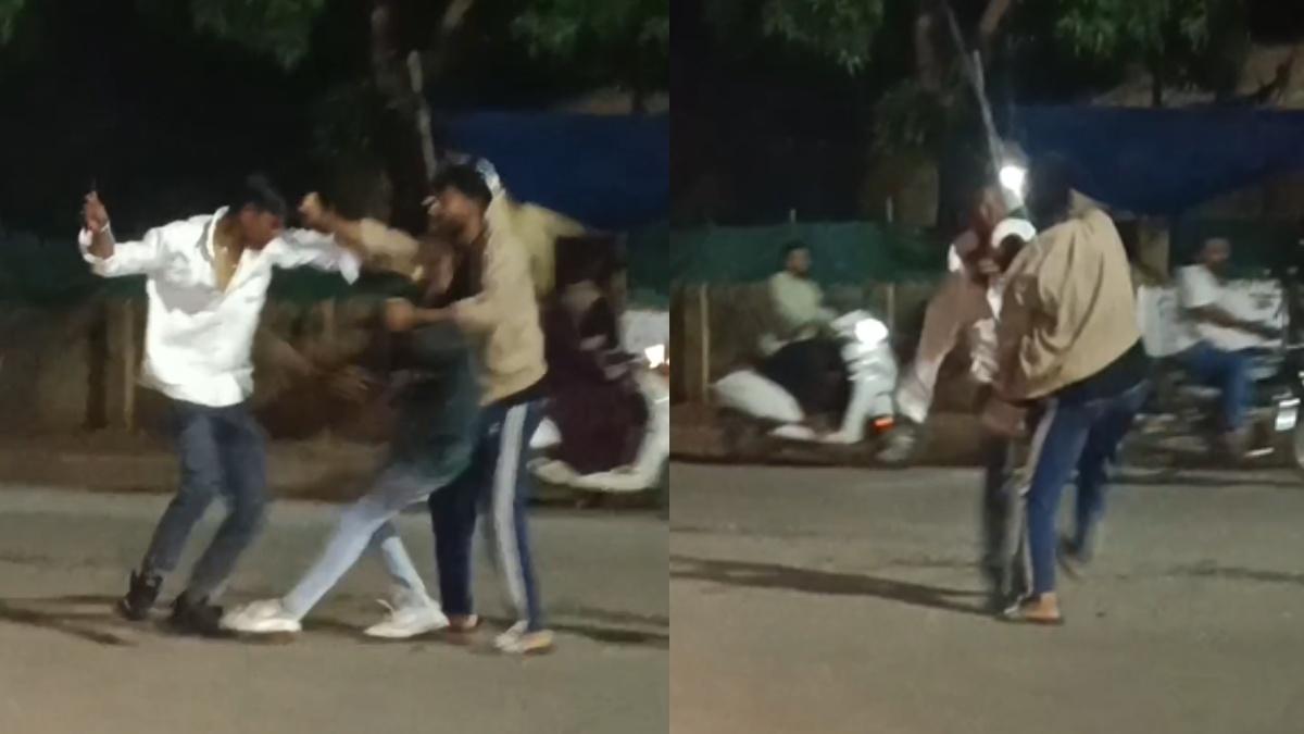शहर में फिर चाकूबाजी : पेट्रोल पंप के सामने दो गुटों में विवाद ने लिया हिंसक रूप, वीडियो वायरल