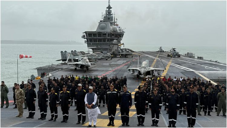 INS Vikrant: अरब सागर में ऑपरेशन सिंदूर का जश्न, INS विक्रांत पहुंचे राजनाथ सिंह, बोले- ‘भारत अब सहन नहीं करता, भारत अब सीधा जवाब देता है’