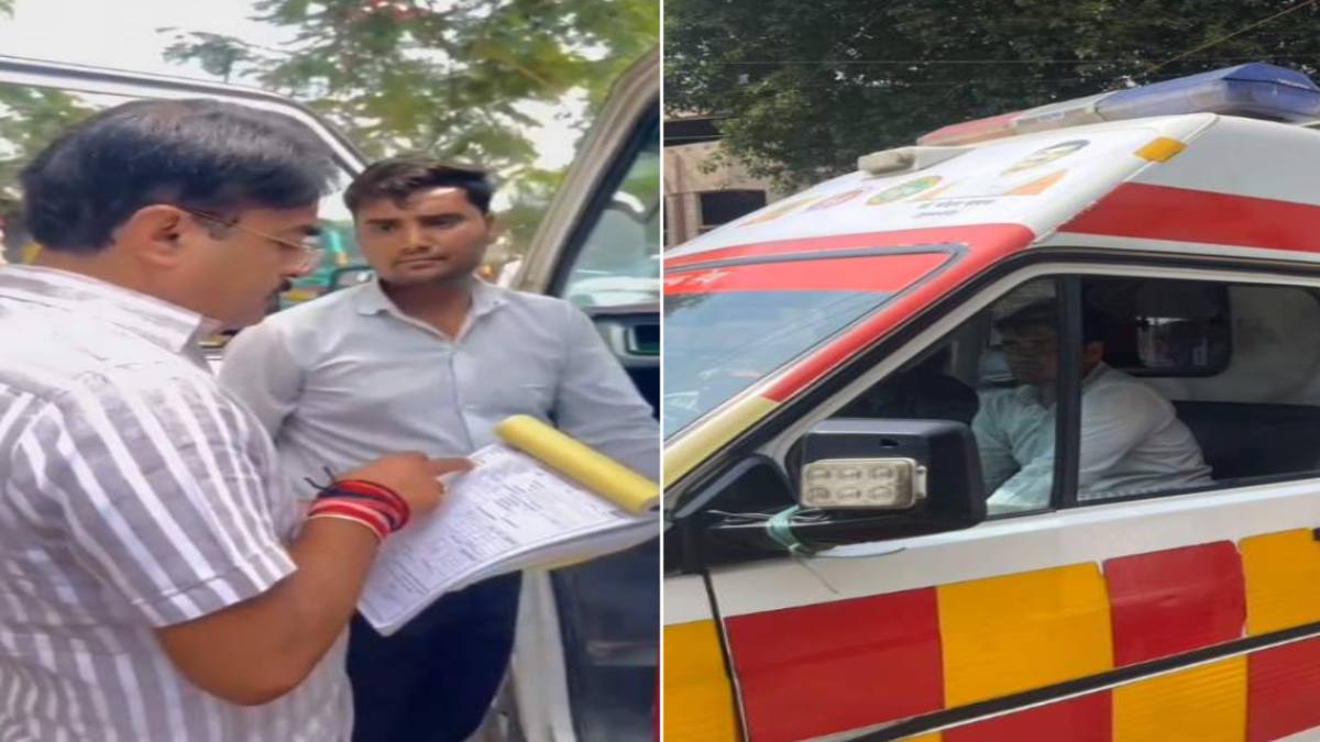 एंबुलेंस में मरीज की जगह सवारी भरकर ले जा रहा था ड्राइवर, राज्यमंत्री ने पकड़ा, CMHO को दिए जांच के निर्देश