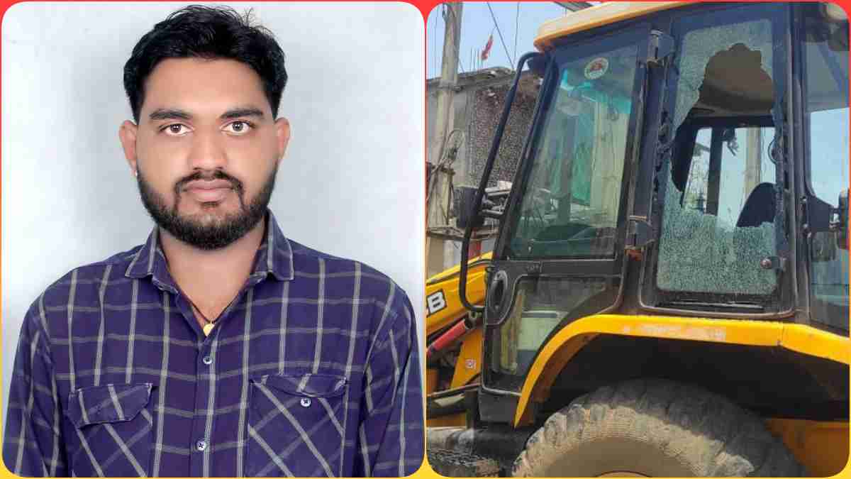 BJP नेता की गुंडागर्दी: फॉरेस्ट की जमीन पर किया कब्जा, प्लांटेशन करने पहुंचे वन रक्षक पर किया हमला, चौकी में खड़ी JCB के कांच भी फोड़े