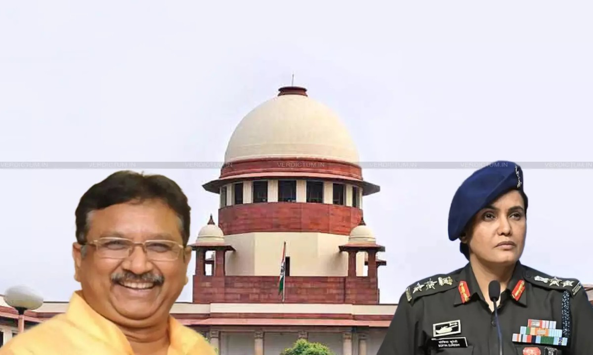 MP के बड़बोले मंत्री विजय शाह के खिलाफ SC में दायर हुई कैविएट अर्जी, कर्नल सोफिया कुरैशी पर की थी अभद्र टिप्पणी