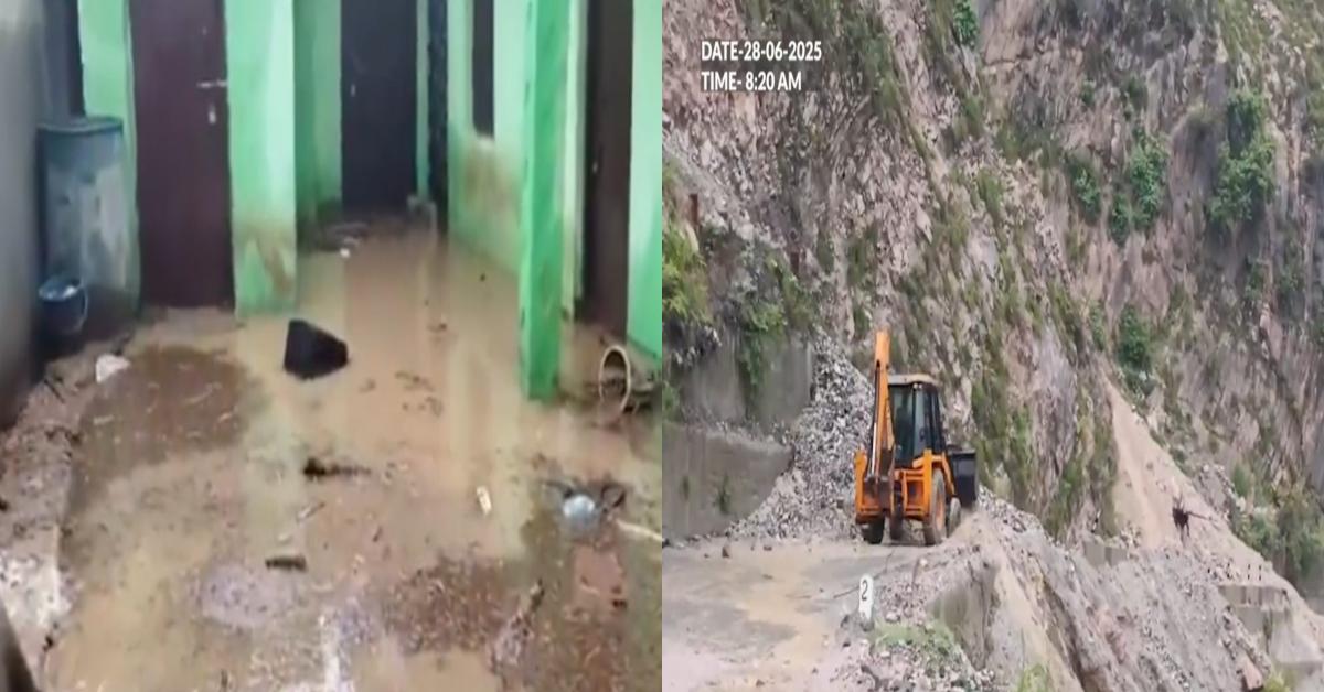 आफत बनकर बरस रहा मानसून: चमोली में घरों में भरा पानी, रुद्रप्रयाग में भूस्खलन के कारण सड़कें बंद