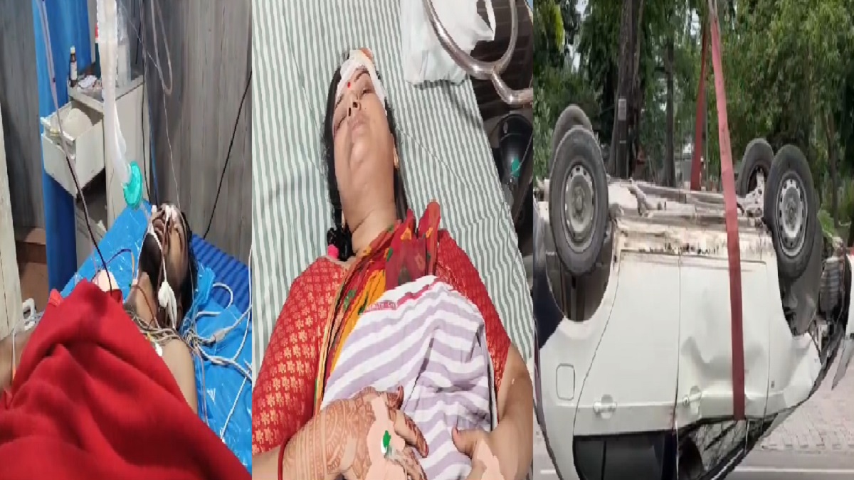 मोतिहारी में बड़ा सड़क हादसा: चाकूबाजी के बाद घायल चालक ने कार से 3 महिलाओं को रौंदा, सभी की हालत गंभीर