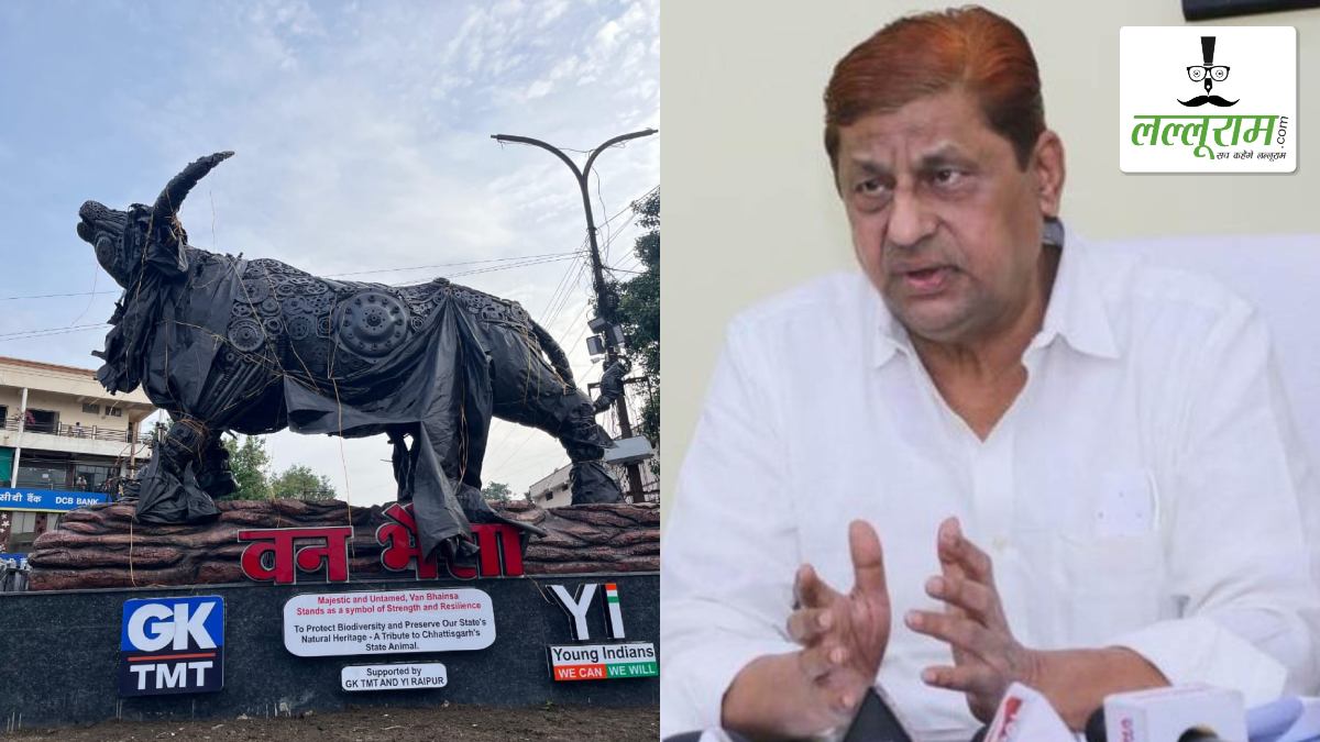 4 महीने से अनावरण का इंतज़ार कर रही ‘राजकीय पशु वन भैंसा’ की प्रतिमा: पूर्व मंत्री अकबर ने कहा – सिस्टम का उदासीन रवैय्या