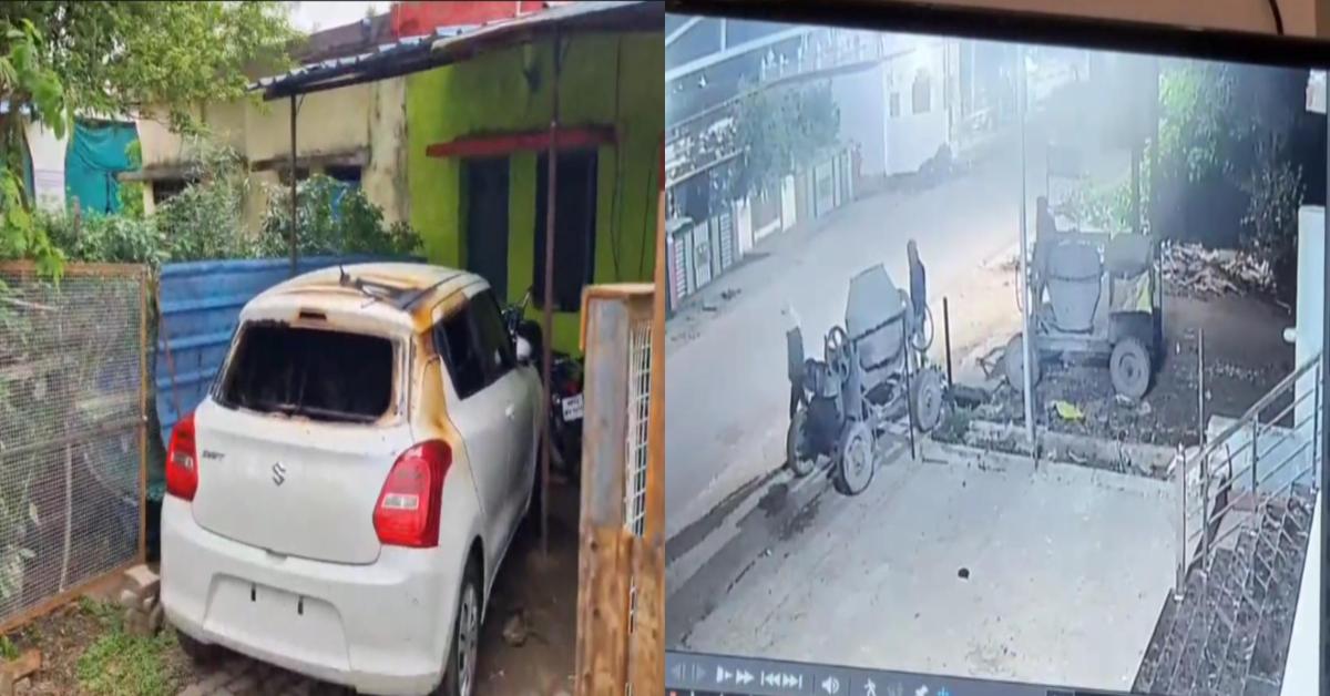 ANM के घर पर हमला: नकाबपोश बदमाशों ने फेंका पेट्रोल बम, बाहर खड़ी कार जलकर राख, ये है पूरा मामला