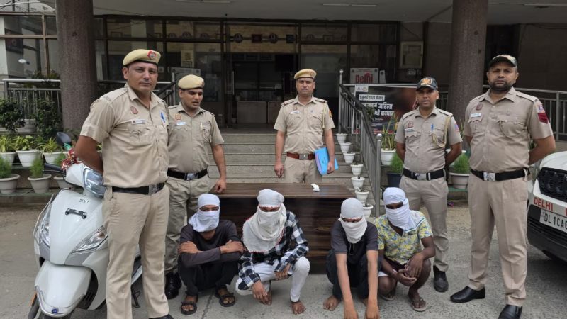 दिल्ली के पंजाबी बाग ब्लाइंड मर्डर केस में 4 आरोपी गिरफ्तार, 250 से अधिक सीसीटीवी की जांच के बाद पकड़े गए आरोपी