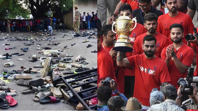 बेंगलुरू भगदड़ मामले में विराट कोहली की मुश्किलें बढ़ी : थाने में दर्ज हुई FIR , RCB की विक्ट्री परेड के दौरान भगदड़ में हुई थी 11 लोगों की मौत