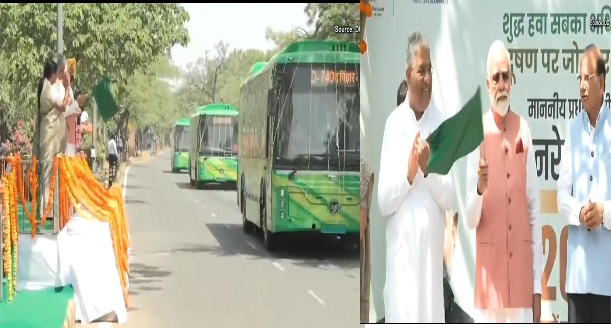 विश्व पर्यावरण दिवस पर दिल्लीवालों मिली 200 इलेक्ट्रिक बसों की सौगात, PM मोदी ने दिखाई हरी झंडी