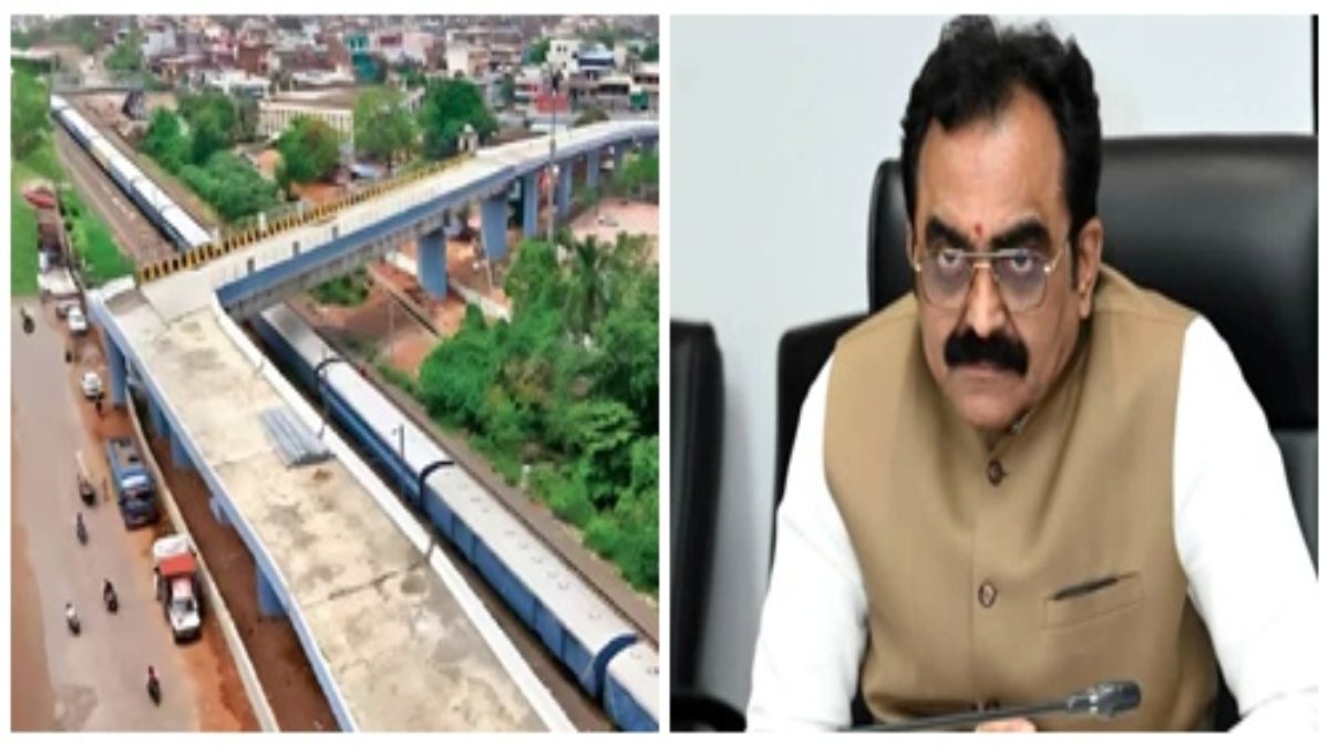भोपाल में 90 डिग्री घुमाव वाले रेलवे ओवरब्रिज पर उठे सवाल: पहले नहीं देखा होगा शायद ऐसा पुल, PWD मंत्री राकेश सिंह ने लिया संज्ञान  