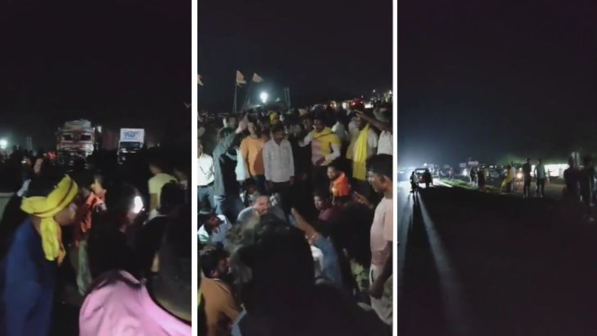 बस ने किसान को कुचला, मौके पर ही मौतः आक्रोशित ग्रामीणों ने सड़क पर लगाया जाम, वाहनों की लगी कतारें