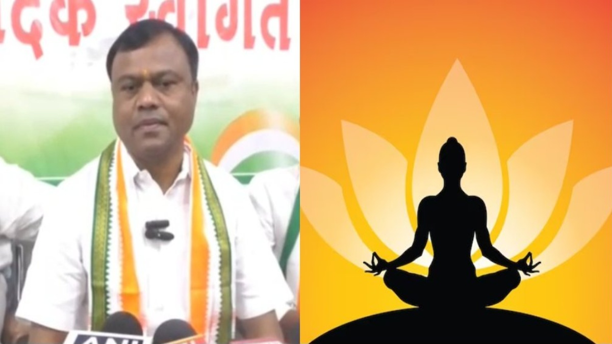 योग दिवस पर ये क्या बोल गए पीसीसी अध्यक्ष …? “कमीशन खाने वाले करते हैं टांग ऊपर और सिर नीचे कर योगा”