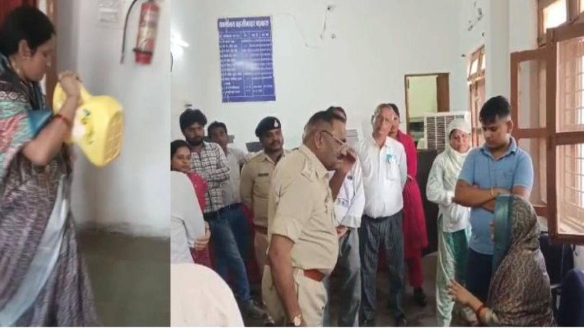 बड़ी खबरः पूर्व विधायक की पत्नी ने तहसील कार्यालय में खुद पर उड़ेला केरोसिन, तहसीलदार पर लगाया ये आरोप