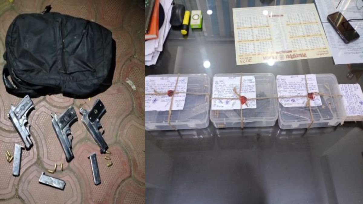 जेल में बंद बदमाश बिकवा रहा था अवैध हथियार: बाहर से हथियार मंगवाकर कर रहा था शहर में सप्लाई, दो आरोपी गिरफ्तार