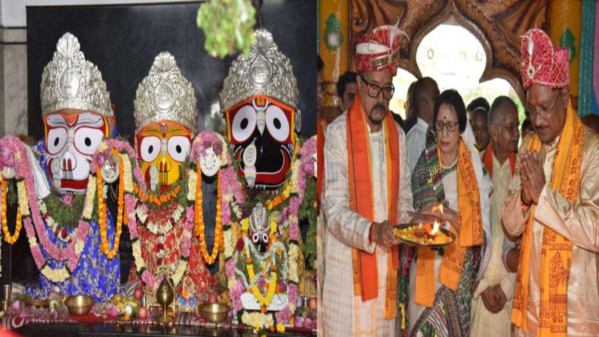 रथयात्रा महोत्सव : राज्यपाल डेका और मुख्यमंत्री साय ने भगवान जगन्नाथ की पूजा अर्चना कर ‘छेरा-पहरा‘ की निभाई रस्म