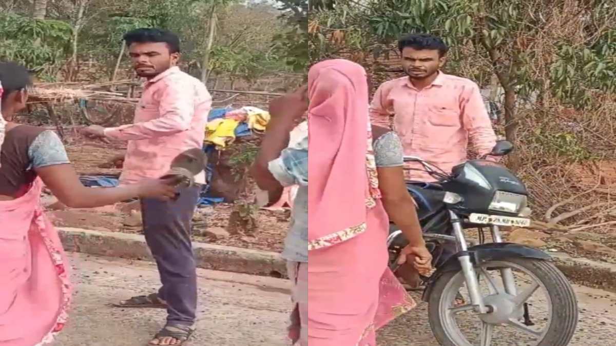 पत्नी के नाम पर नेतागिरी पड़ी भारी: जनपद सदस्य के पति की चप्पलों से धुनाई, VIDEO VIRAL