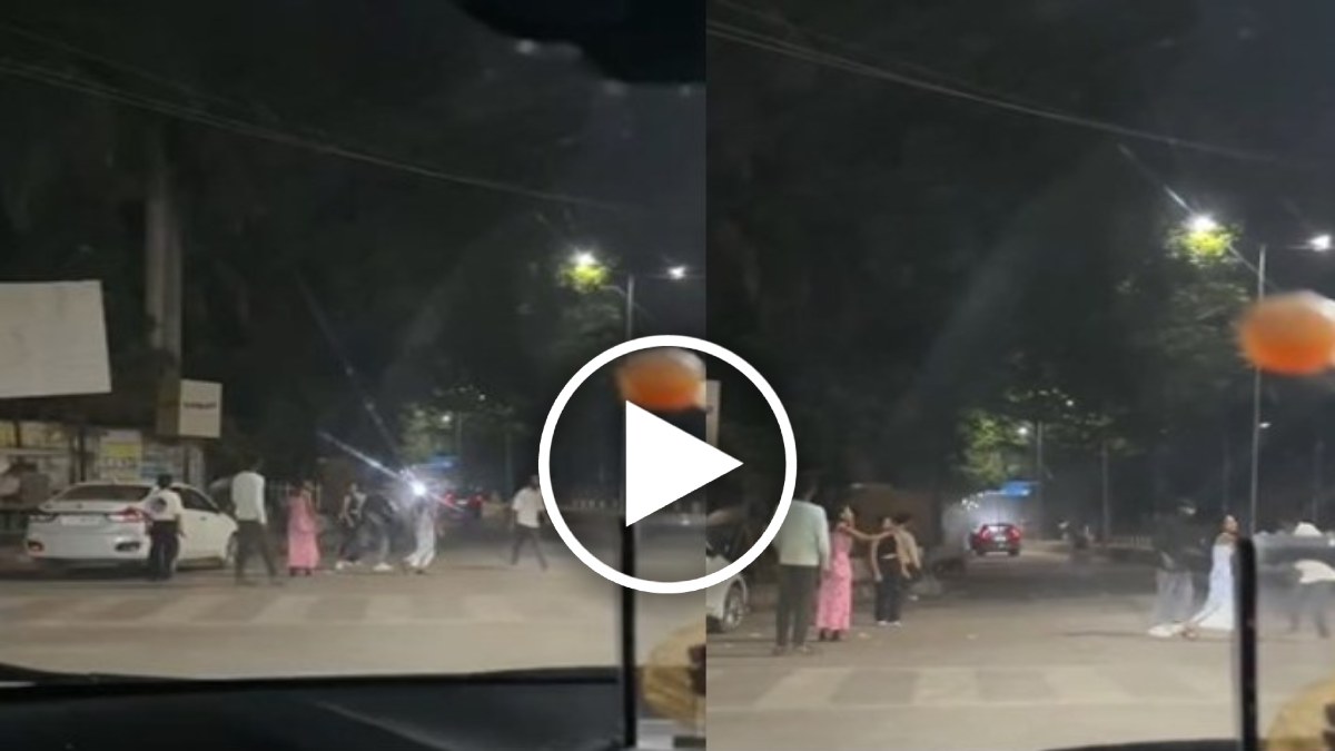 शराब के नशे में युवक-युवतियों का हाई वोल्टेज ड्रामा, मारपीट और हंगामे का Video Viral…