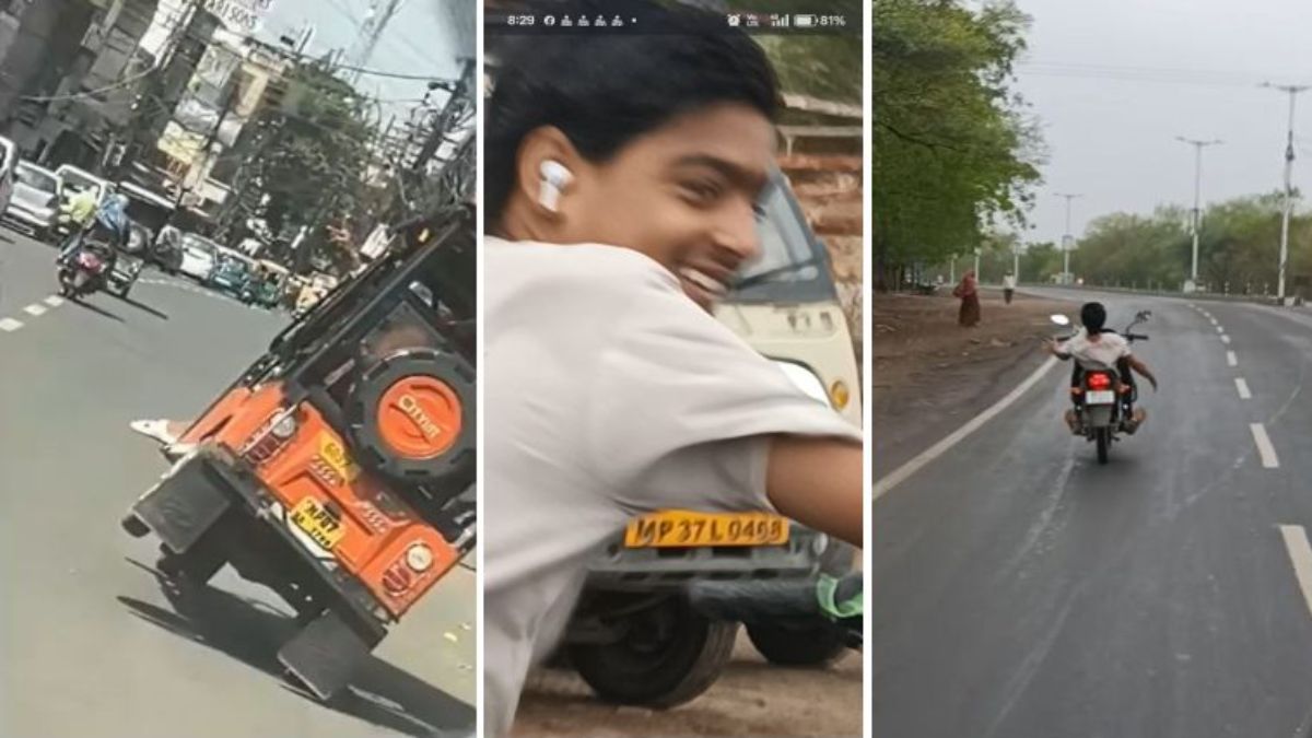 स्टंटबाजीः कानून का डर न मौत का भय, राजधानी में बाइक पर स्टंट करते नजर आया बाइक सवार, ग्वालियर में दो पहियों पर दौड़ाई ई- रिक्शा, Video Viral