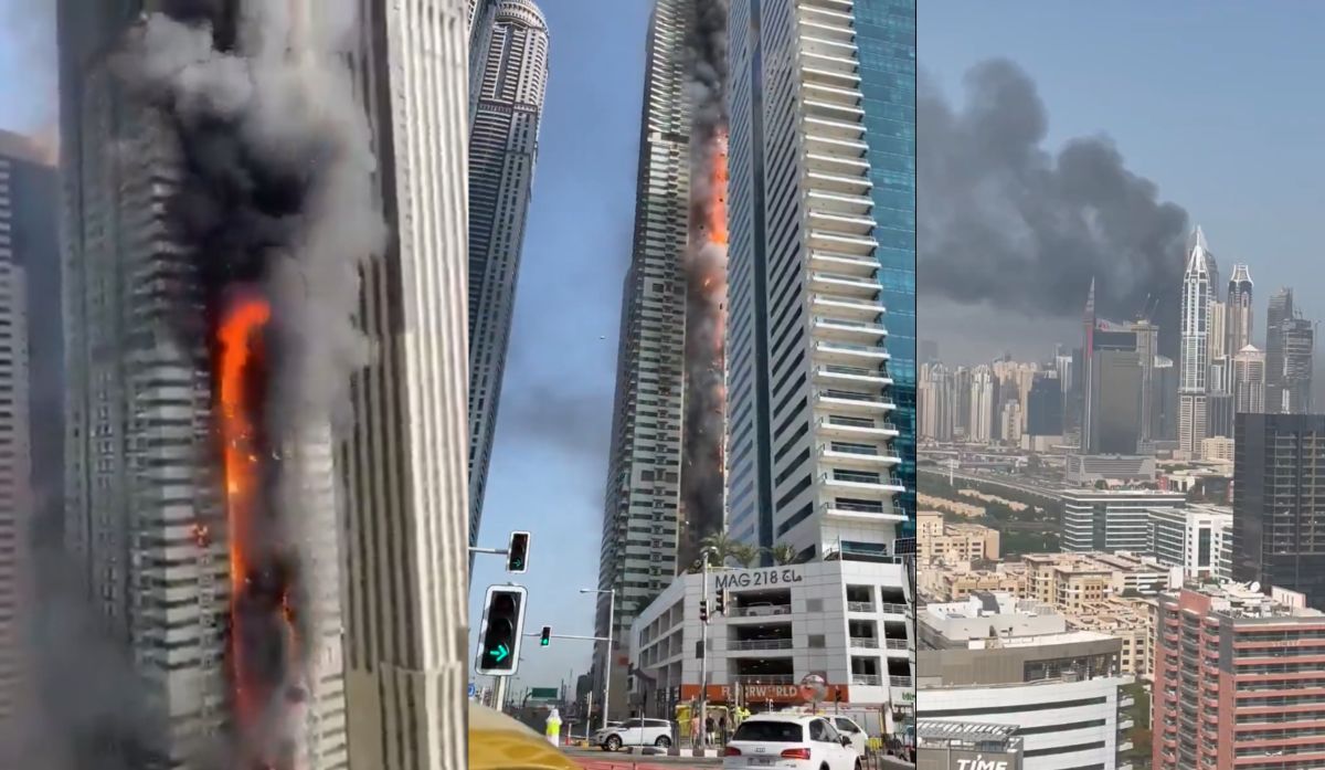 Dubai Building Fire Video: दुबई में 67 मंजिला गगनचुंबी इमारत में लगी भीषण आग, 3820 लोगों की बचाई गई जान, वायरल हुआ वीडियो
