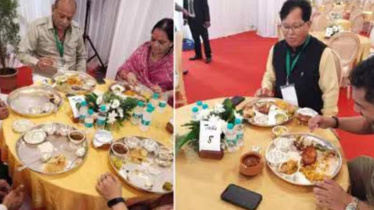 चांदी की थाली में 4500 रुपये का पकवान और भव्य सजावट… ये किसी बिजनेसमैन की पार्टी नहीं बल्कि महाराष्ट्र सरकार के भोज का ‘सीन’ है, जानें पूरा मामला