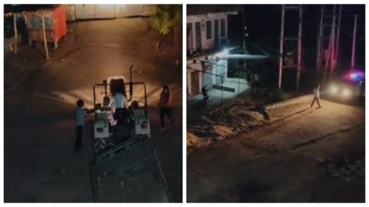दबंग घर का दरवाजा तोड़ने ट्रैक्टर से मारते रहे टक्कर, पथराव कर किया फायर, पुलिस देखती रही तमाशा, जानें क्या है पूरा मामला 
