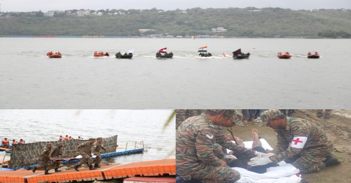 बाढ़ से निपटने मैदान में उतरी सेना! पानी में फंसे हुए लोगों के लिए चलाया रेस्क्यू ऑपरेशन, राजधानी में SDRF-NDRF ने किया मॉकड्रिल