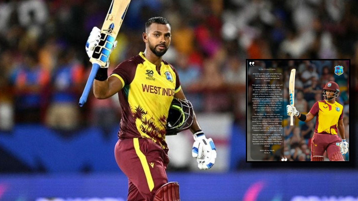 Nicholas Pooran Retirement : कैरेबियन क्रिकेटर निकोलस पूरन ने फैंस को दिया बड़ा झटका, अंतरराष्ट्रीय क्रिकेट से अचानक रिटायरमेंट का किया ऐलान