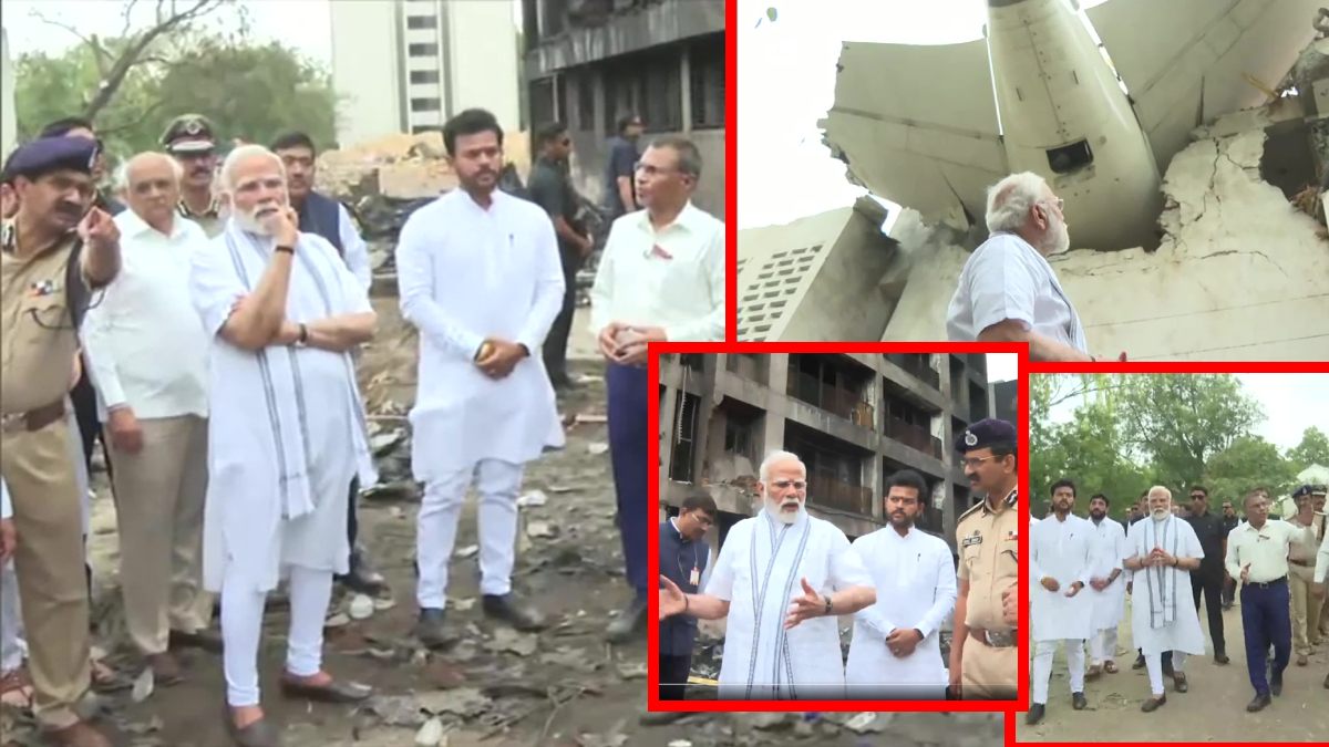‘ग्राउंड जीरो’ पर पीएम मोदीः अहमदाबाद प्लेन क्रैश वाली साइट पहुंचकर पैदल चलकर लिया जायजा, अस्पताल पहुंचकर घायलों से मिले, एक मात्र जिंदा बचे यात्री से की बात