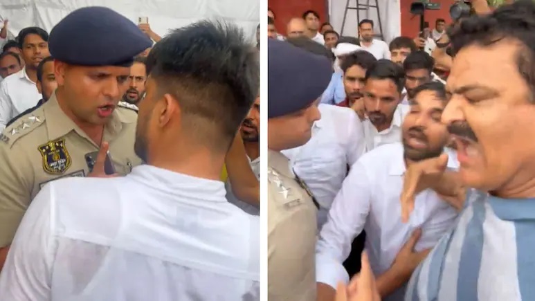 Rajasthan News: SMS अस्पताल के बाहर धरने में पहुंचे कांग्रेस नेता, निर्मल चौधरी और ACP आदित्य पूनिया के बीच तीखी बहस