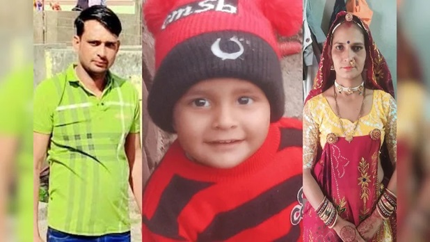 Rajasthan News: सीकर हादसे में दंपती और 3 साल की बेटी की दर्दनाक मौत, चारे के ट्रक के नीचे दबे रहे शव