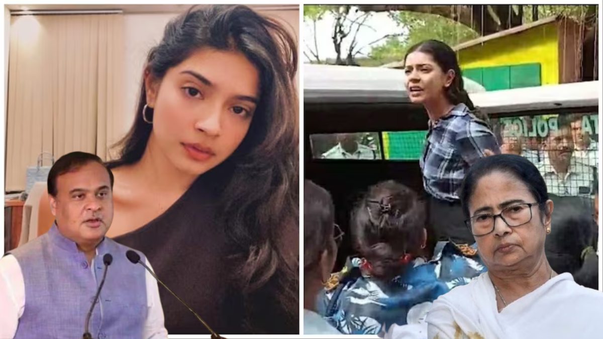 शर्मिष्ठा पनोली पर आपस में भिड़ी बंगाल और असम पुलिस, शर्मिष्ठा पर आरोप लगाने वाले वजाहत खान को हिरासत में लेने दीदी के राज्य पहुंची हेमंत शर्मा की पुलिस