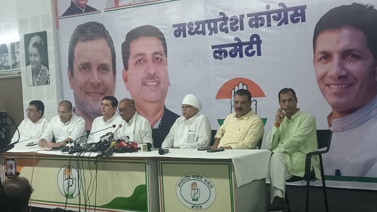 MP कांग्रेस की प्रेस कॉन्फ्रेंसः PCC चीफ जीतू बोले- बीजेपी और RSS की नर्सरी है मध्यप्रदेश, पहले गांधी फिर नेहरू और अब अंडेबकर टारगेट पर, दिग्विजय ने कही यह बात