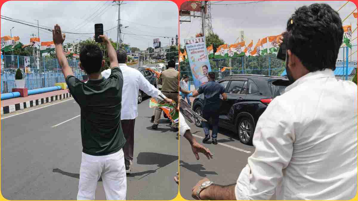 भोपाल में राहुल गांधी की सुरक्षा में बड़ी चूक, तख्ती लेकर गाड़ी के सामने आ गई महिला, सड़क पर गिरे लोग, रोकना पड़ा काफिला