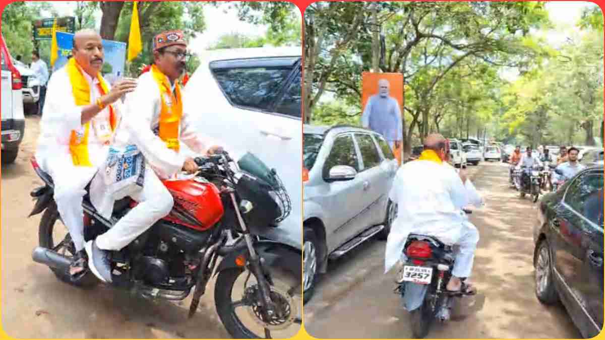 केंद्रीय मंत्री वीरेंद्र खटीक ने उड़ाई ट्रैफिक नियमों की धज्जियां, बिना हेलमेट पहने कार्यकर्ता के साथ बाइक से घूमने निकले पचमढ़ी, Video Viral