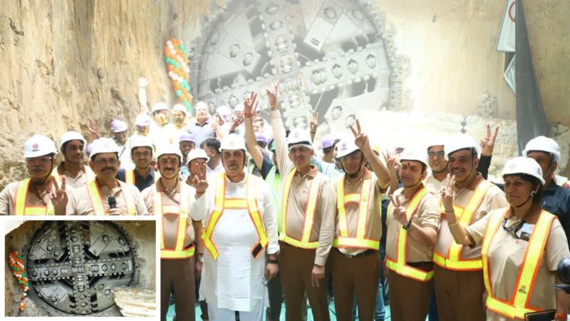 DELHI METRO PHASE 4: दिल्ली मेट्रो फेज-4 में मिली बड़ी सफलता, ‘गोल्डन लाइन’ के तुगलकाबाद रेलवे कॉलोनी स्टेशन पर हुआ टनल ब्रेकथ्रू