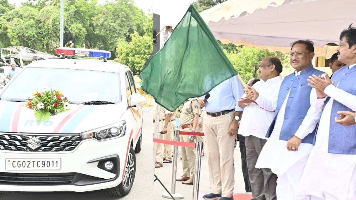 परिवहन सुरक्षा बेड़े में शामिल 48 वाहनों को मुख्यमंत्री साय ने झंडी दिखाकर किया रवाना, कहा- सड़क परिवहन को सुरक्षित और सुगम बनाना हमारी सर्वाेच्च प्राथमिकता